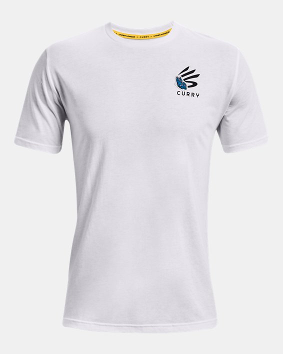 Men's Curry Graphic Short Sleeve T-Shirt, White, pdpMainDesktop image number 4